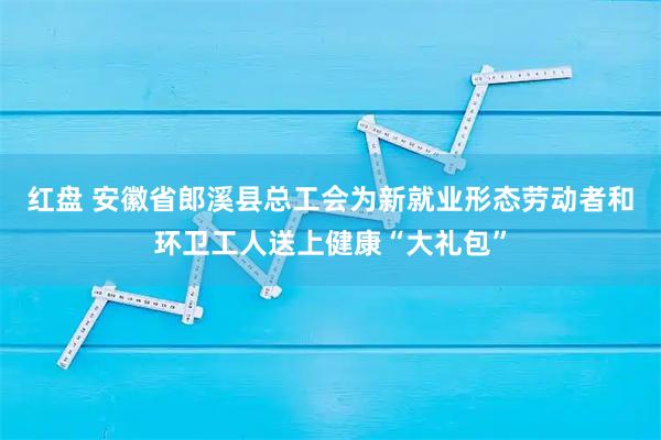 红盘 安徽省郎溪县总工会为新就业形态劳动者和环卫工人送上健康“大礼包”
